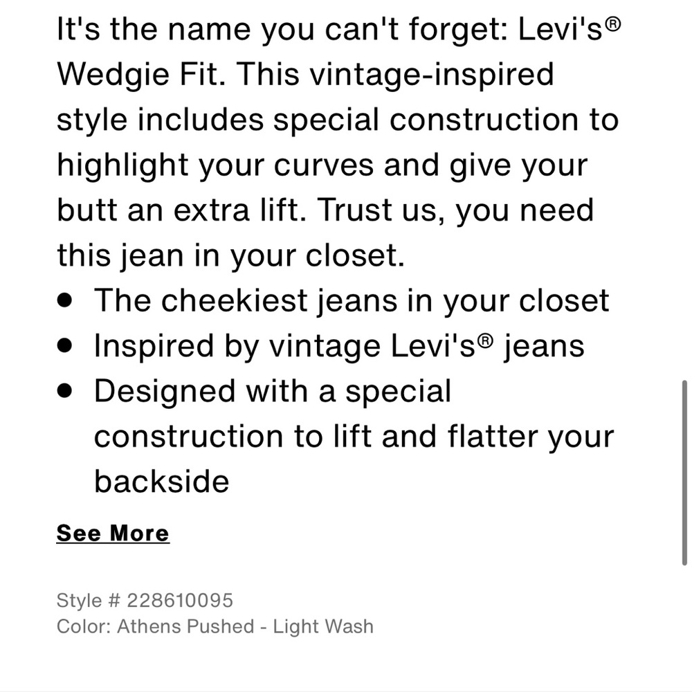 Levi’s | Wedgie Fit Ankle Women’s Jeans in Athens Pushed - Light Wash - Picture 7 of 13